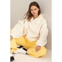 Load image into Gallery viewer, Warm Fluffy Fleece Oversized Crop Hoodie