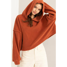 Load image into Gallery viewer, Warm Fluffy Fleece Oversized Crop Hoodie