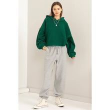 Load image into Gallery viewer, Warm Fluffy Fleece Oversized Crop Hoodie
