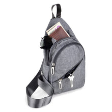 Load image into Gallery viewer, Crossbody Sling Bag: Charcoal