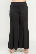 Load image into Gallery viewer, Midnight, Wide Leg Seam Front Plus Size Palazzo Pants