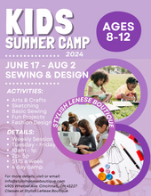Load image into Gallery viewer, Sewing and Design Summer Camp
