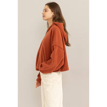 Load image into Gallery viewer, Warm Fluffy Fleece Oversized Crop Hoodie