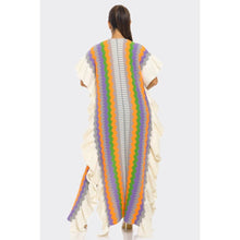 Load image into Gallery viewer, Kenitra Open Front Ruffle Trim Maxi Cardigan
