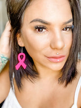 Load image into Gallery viewer, Pink Ribbons Earrings
