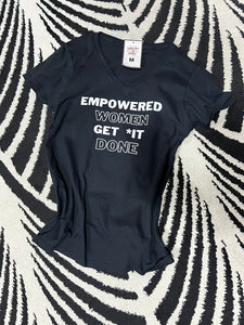 Empowered Women, V-neck Short Sleeve T-shirt