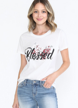 Load image into Gallery viewer, Blessed Floral T-shirt