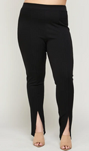 Load image into Gallery viewer, Fox, Structured and Supportive Slit Front Plus Leggings