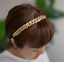 Load image into Gallery viewer, Gold Tone Chain Headbands
