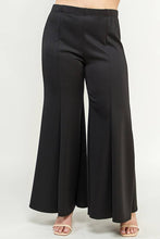 Load image into Gallery viewer, Midnight, Wide Leg Seam Front Plus Size Palazzo Pants