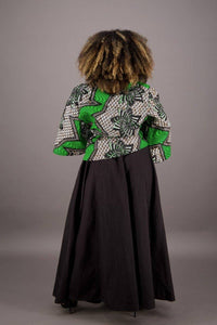 African Wrap Belted Jacket