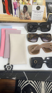 Acetate Square Frame Sunglasses