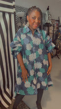 Load image into Gallery viewer, Ankara Asymmetrical Hem Dress or Jacket w/ pockets
