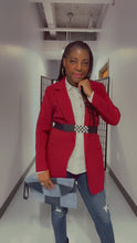 Load image into Gallery viewer, Chic Blazer, Sleek Woven Classic 2 pocket Blazer