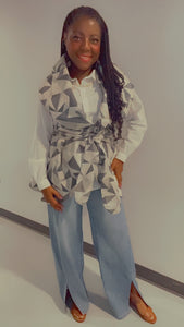 Reversible LeNese Custom Wrap Vest w/ Belt
