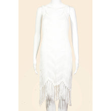 Load image into Gallery viewer, Aurora, V-Neck Crochet Fringe Cover Up Dress