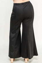 Load image into Gallery viewer, Midnight, Wide Leg Seam Front Plus Size Palazzo Pants