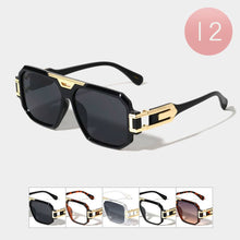 Load image into Gallery viewer, Oversized Aviator Frame Buckle Wayfarer Sunglasses