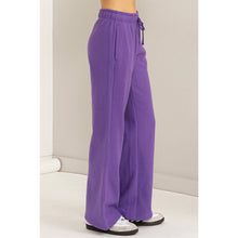 Load image into Gallery viewer, Weekend Chill, Mid Rise Drawstring Wide leg Sweat Pant