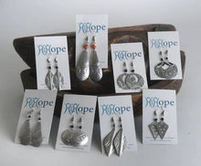 Load image into Gallery viewer, Hope Silver African Motif Earrings