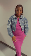 Load image into Gallery viewer, Asymmetric Hem Top &amp; Rib Knit Skirt 2 Piece Set