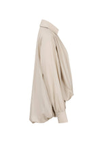 Load image into Gallery viewer, Woven Bubble High Low Long Sleeve Collar Shirt
