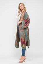 Load image into Gallery viewer, Meghan, Long Cardigan Thick Stitch Hunter Duster w/ Pockets