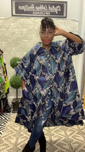 Load image into Gallery viewer, Ankara Asymmetrical Hem Dress or Jacket w/ pockets