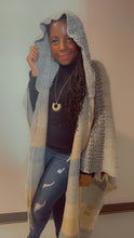 Load image into Gallery viewer, Hailey Hooded Ruana Long Open Cozy Cardigan