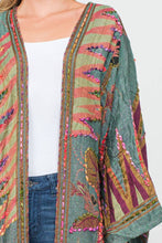 Load image into Gallery viewer, Meghan, Long Cardigan Thick Stitch Hunter Duster w/ Pockets
