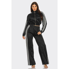 Load image into Gallery viewer, Active Track Suit Pant and Jacket Set, Black