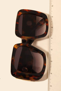 Acetate Square Frame Sunglasses