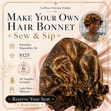 Load image into Gallery viewer, Sewing WorkShop - Hair Bonnet