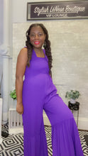 Load image into Gallery viewer, Horizon, Ruffle Pants Smocked Bodice Jumpsuit w/ Pockets