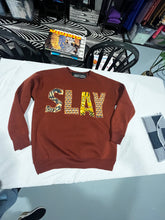 Load image into Gallery viewer, SLAY, Custom Applique Sweatshirt
