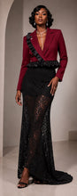Load image into Gallery viewer, Ruffle Trim Jacket blazer Outfit by LeNese
