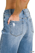 Load image into Gallery viewer, Zeni, Wide Leg Roll Cuff Denim Jeans