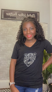 Tiger, Custom Studio Bling T-shirt
