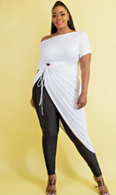 Load image into Gallery viewer, Tori, Contemporary Boat Neck Tunic with Keyhole Side, S - 3X
