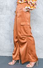 Load image into Gallery viewer, Mesa, Satin High Waist Cargo Pant