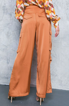 Load image into Gallery viewer, Mesa, Satin High Waist Cargo Pant