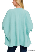 Load image into Gallery viewer, Santana, Cocoon Sleeve V-Neck Hi-Low Oversized Top