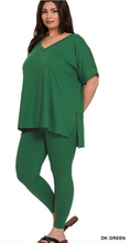 Load image into Gallery viewer, Asia, Brushed Microfiber Top and Legging Loungewear Set