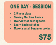 Load image into Gallery viewer, September - Sewing Classes