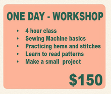 Load image into Gallery viewer, September - Sewing Classes