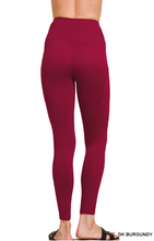 Load image into Gallery viewer, Brushed Microfiber Seamed Leggings, with Pockets- S-XL