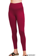 Load image into Gallery viewer, Brushed Microfiber Seamed Leggings, with Pockets- S-XL