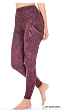 Load image into Gallery viewer, Aries, Mineral Wash Pkt Leggings and Zip Hoodie Set