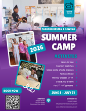 Load image into Gallery viewer, Sewing and Design Summer Camp