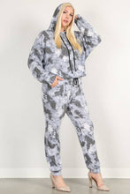 Load image into Gallery viewer, Tie Dye Plus Size Hoodie and Jogger Pant Set